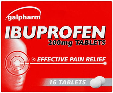 Galpharm Ibuprofen 200mg Tablets - 5 Packs | 80 Tablets